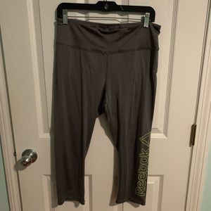 Grey Reebok Capri Leggings